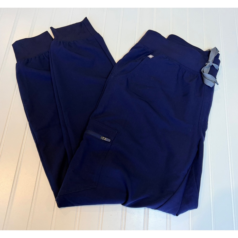 Figs Technical Collection Zamora Jogger Scrub Pants Navy Blue Medium M
